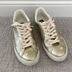 Veja for Madewell gold sneakers